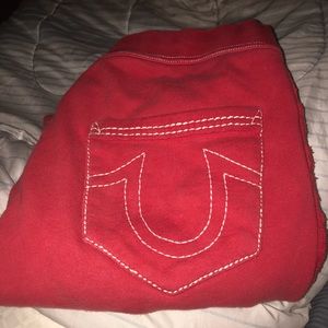 Mens true religion sweatpants